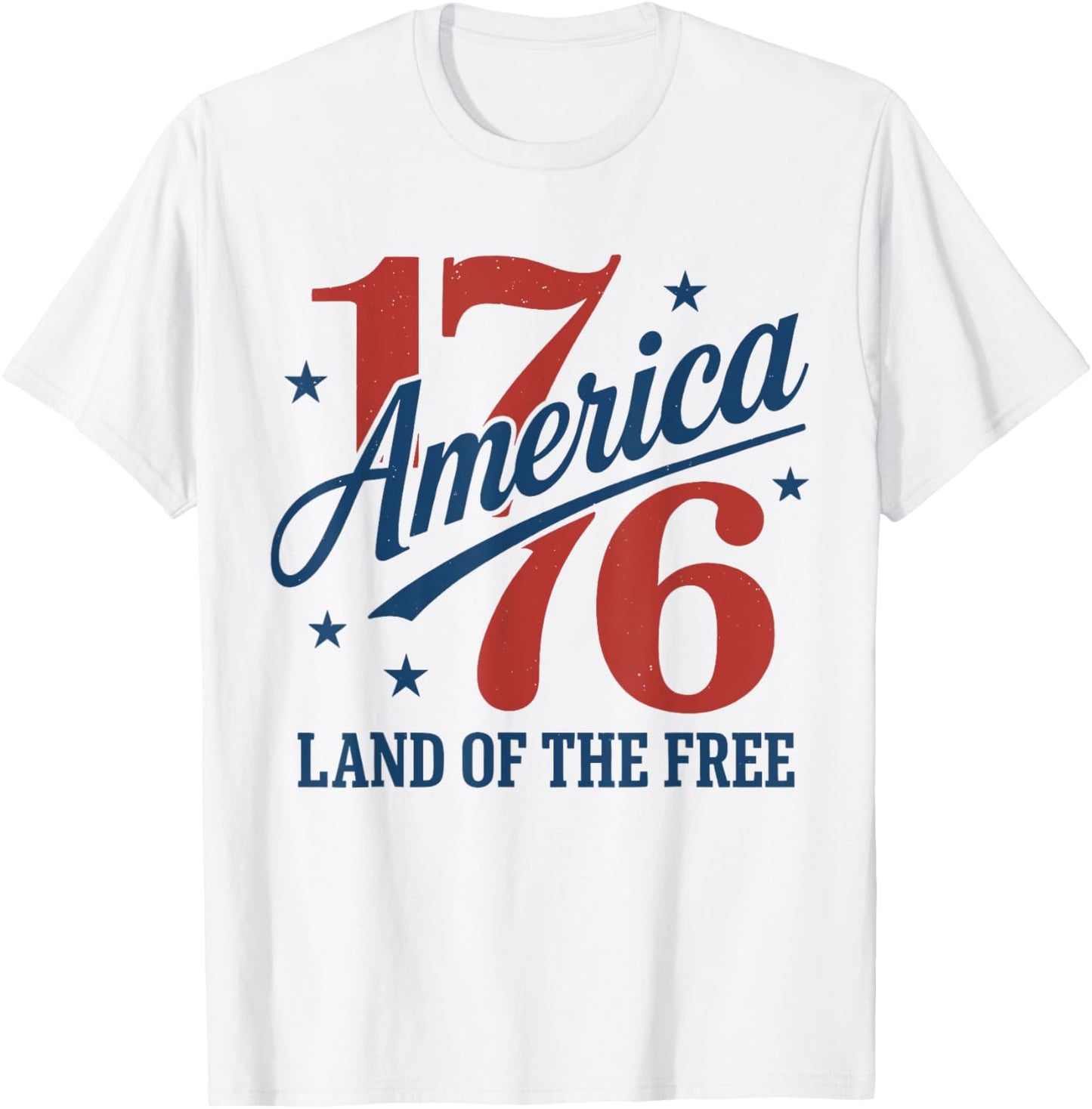 America Est 1776 Land Of The Free 4th Of July Mens Womens T-shirt