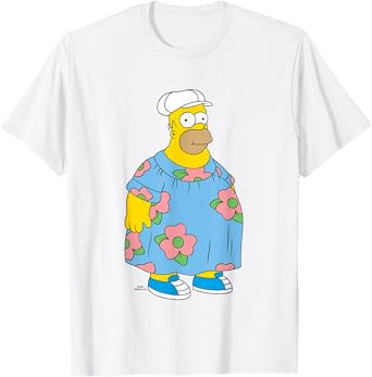 The Simpsons Iconic King Size Homer Muumuu Big Chest Logo T-Shirt