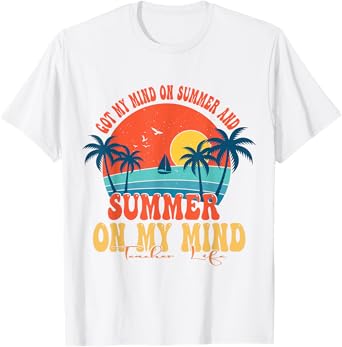 Got My Mind On Summer And Summer On My Mind Teacher Life T-Shirt