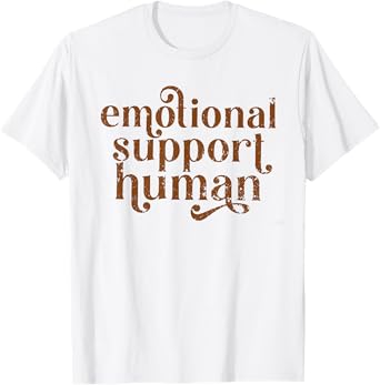 Emotional Support Human Graduation New Therapist Credentials T-Shirt