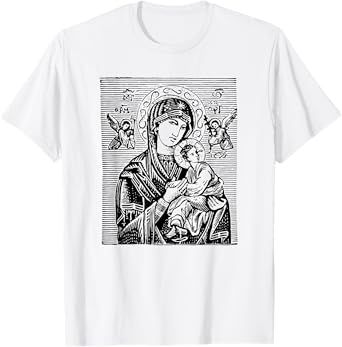 Virgin Mary - Religious Icon Art DTF448a T-Shirt