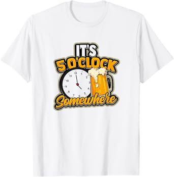 It's 5 O'Clock Somewhere - Vacation and party at a beach Men Women T-Shirt