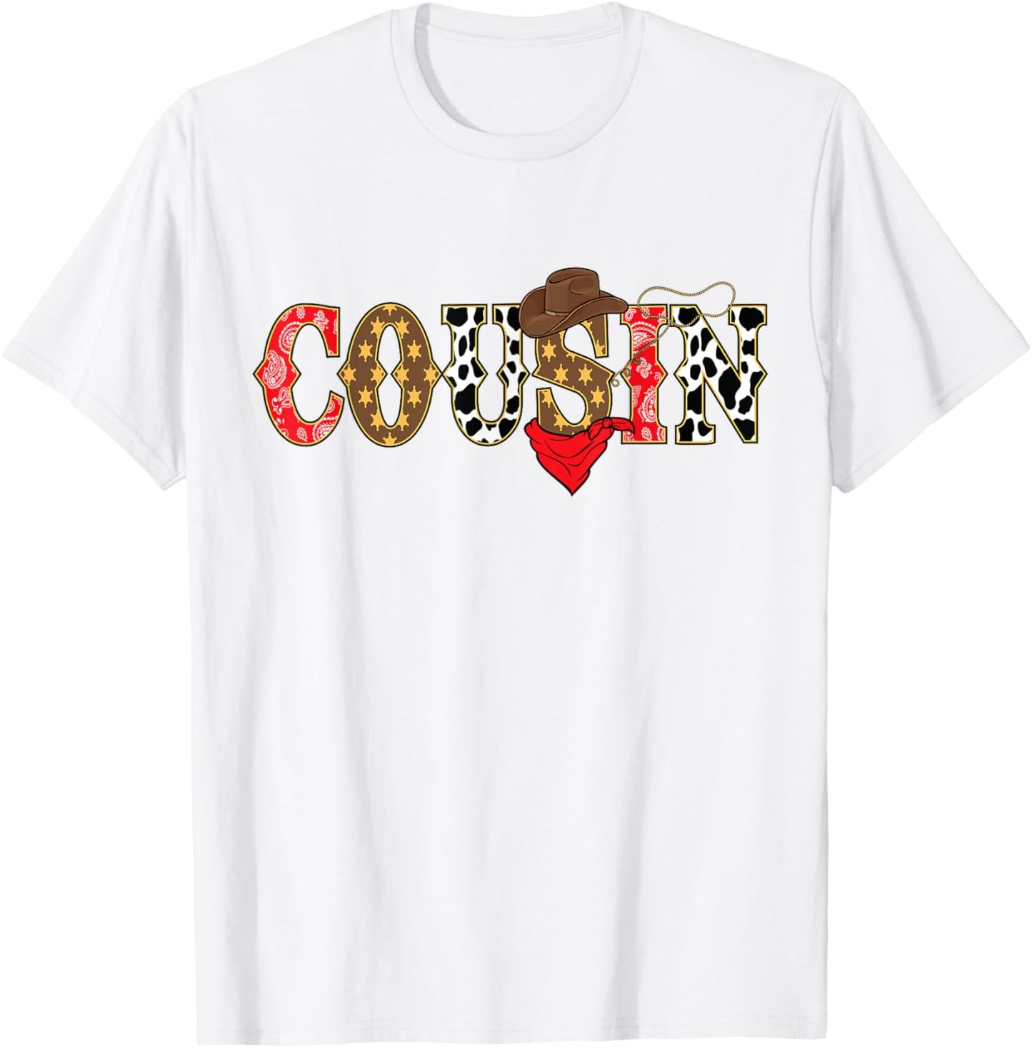 Cousin Western Family Matching Birthday Cowboy Cowgirl T-Shirt