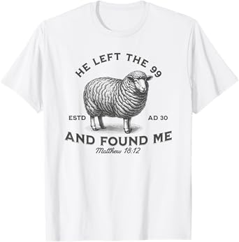Bible He Left The 99 To Find Me Christian T-Shirt