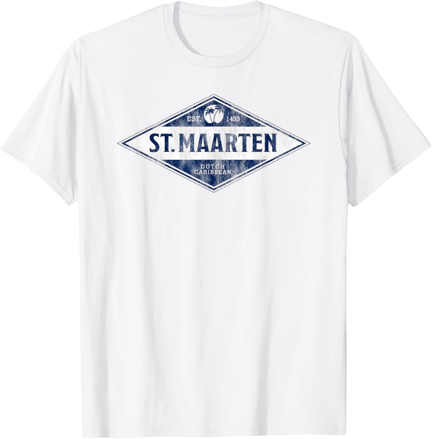 St. Maarten Vintage Badge Men Women Cruise Vacation Souvenir T-Shirt