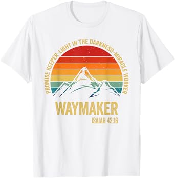 Waymaker Vintage Promise Keeper Miracle Worker Christian T-Shirt