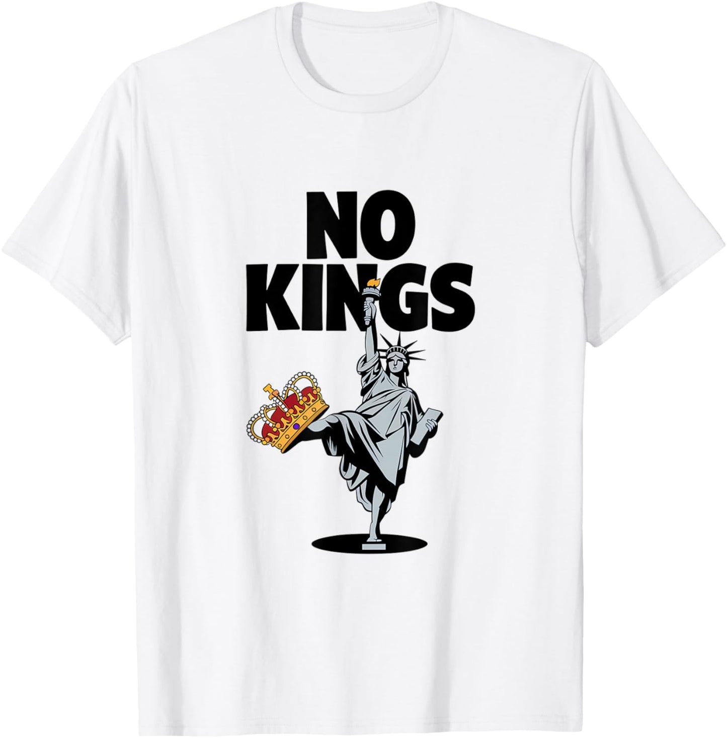 No Kings In America Statue Of Liberty Patriotic T-Shirt