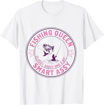 Funny Fishing for Girls Women loves to Fish Fishing Girl T-Shirt