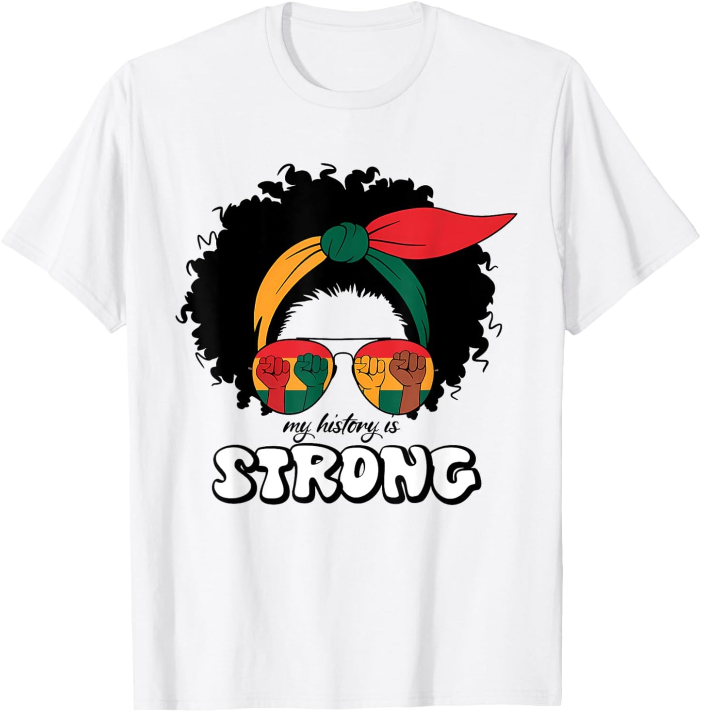 Black History Month African American Juneteenth Girls Women T-Shirt