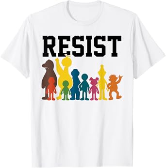 Save P.B.S Resist Rainbow Character Graphic T-Shirt