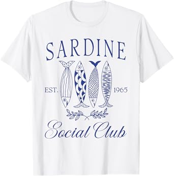 Sardine Social Club Sardine Fish Sea Lover T-Shirt