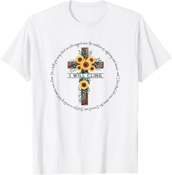 The Old Rugged Cross Christian Gift T-Shirt