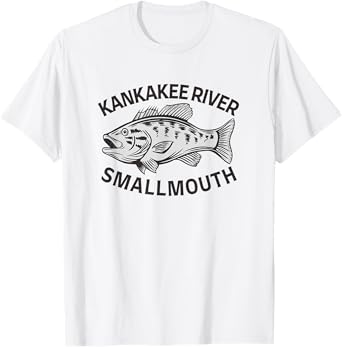 Kankakee River Bass Fishing T-Shirt