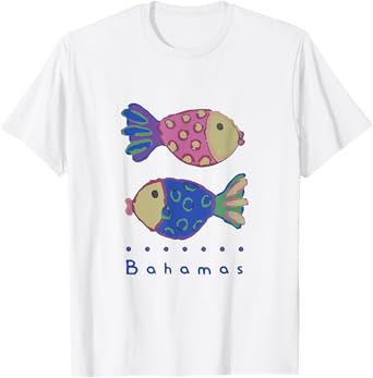 Bahamas Beach Fish Art Souvenirs T-Shirt