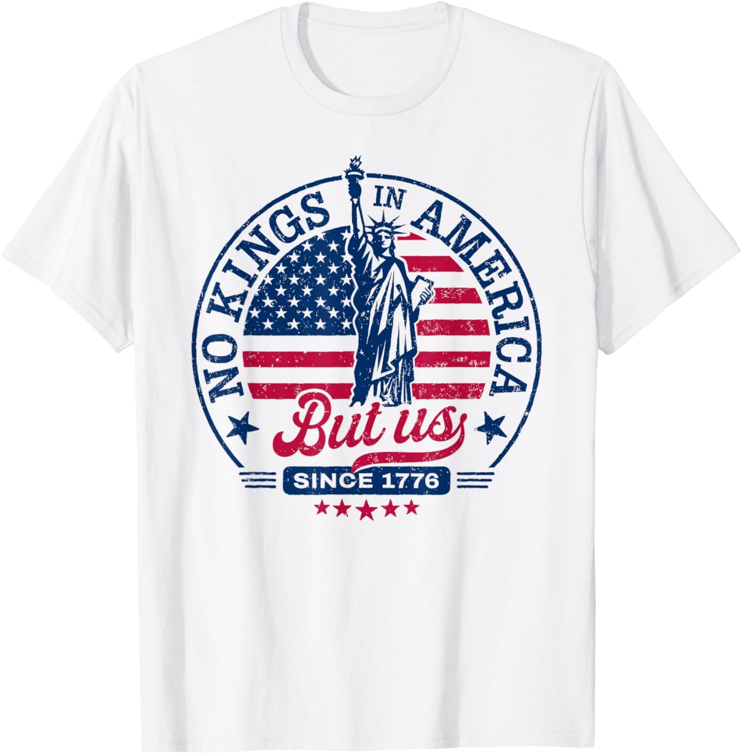 No Kings 4th Of July Vintage T-shirt