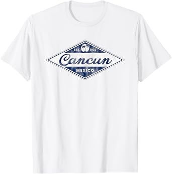 Vintage Cancun Palm Trees retro 70s Surfer Mexican Vacation T-Shirt