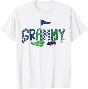 Grammy Of The Birthday Boy Hole in One Golf Sport Matching T-Shirt