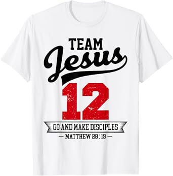 Jesus and Baseball Team Jesus Christian Matthew 28:19 Love T-Shirt