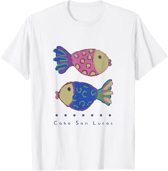 Cabo San Lucas Mexico Beach Fish Art Souvenirs T-Shirt
