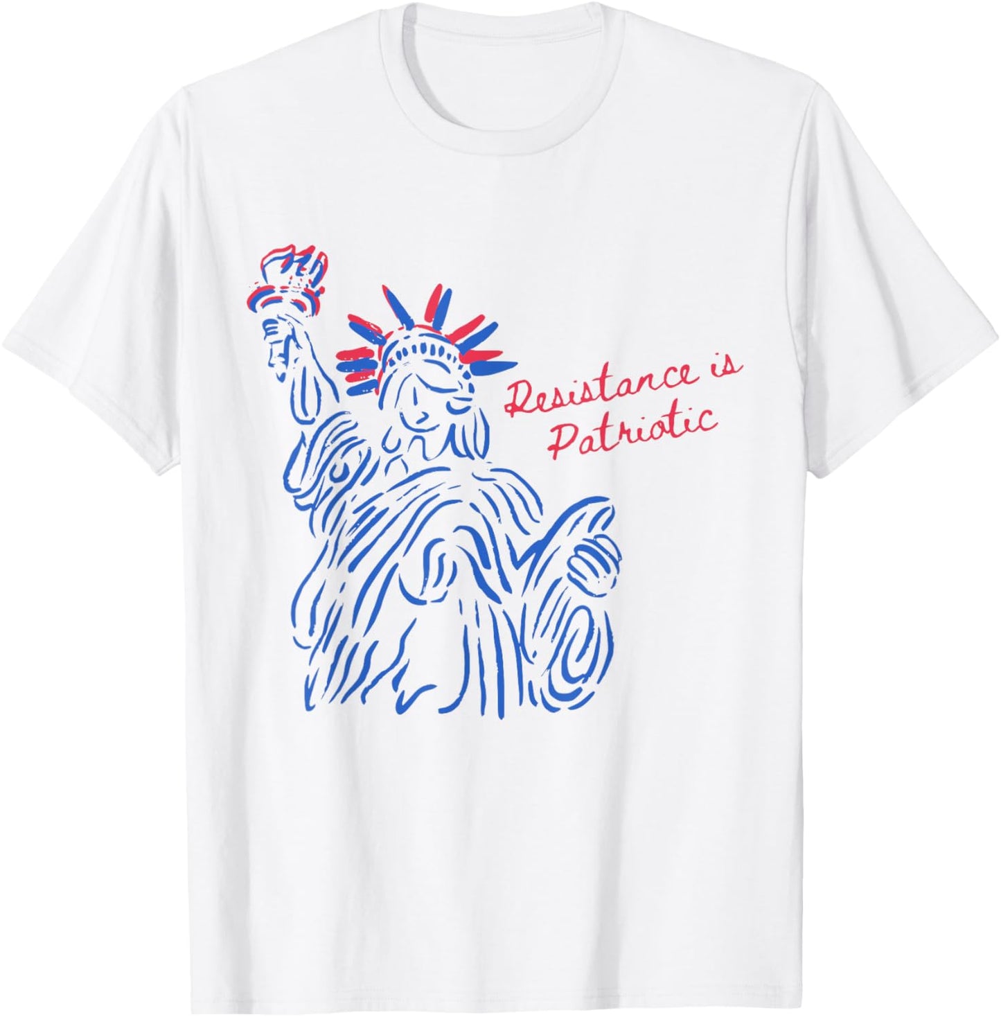 Funny Vintage Resistance Is Patriotic Happy 4th Of July T-shirt
