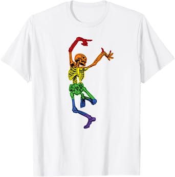 LGBT PRIDE dancing skeleton PRIDE T-Shirt