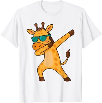 Funny Dabbing Giraffe Jungle Animal T-Shirt