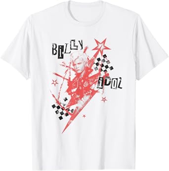 Billy Idol - Checker Collage T-Shirt