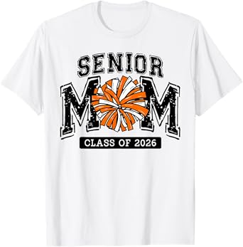 Senior Mom 2026 Cheer Proud Senior Mama Class Of 2026 T-Shirt