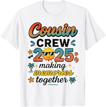 Cousin crew 2025 Summer Vacation Beach Family Trips Matching T-Shirt