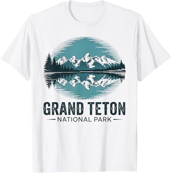 Grand Teton National Park Retro Outdoor US National Park T-Shirt
