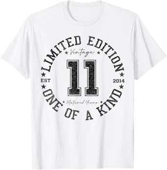 11 Year Old Gifts Vintage 2014 Limited Edition 11th Birthday T-Shirt
