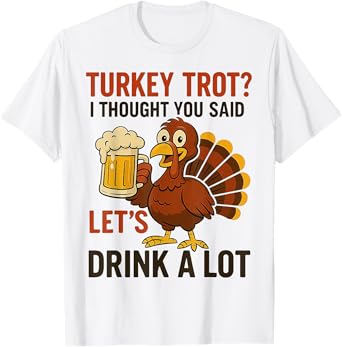 Funny Thanksgiving Turkey Trot Squad 2025 Trot Race T-Shirt