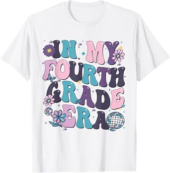 In My Fourth Grade Era 1st Day Of Back To School Girl boy T-Shirt