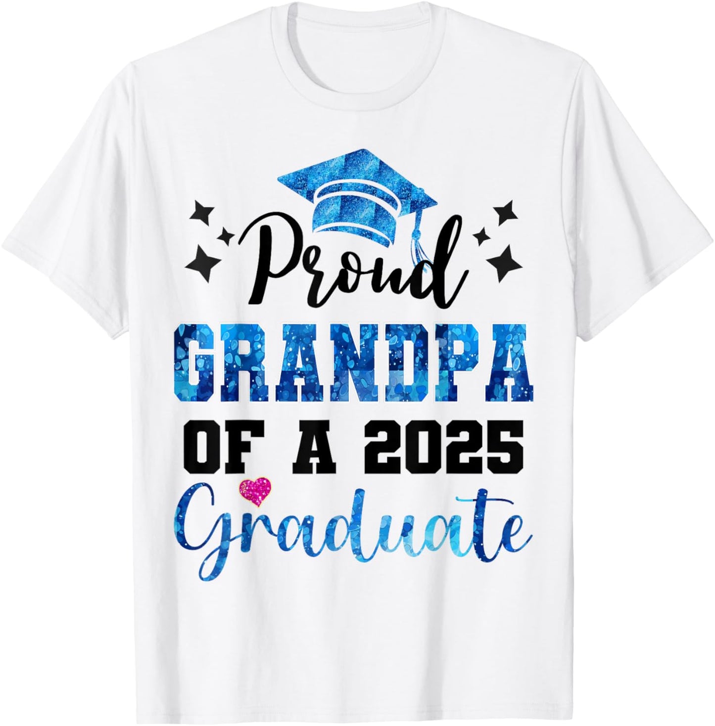 Super Proud Grandpa of 2025 Graduate Graduation Family T-Shirt
