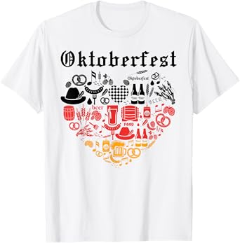 Oktoberfest Heart Lover Oktoberfest Festival Beer Drinker T-Shirt