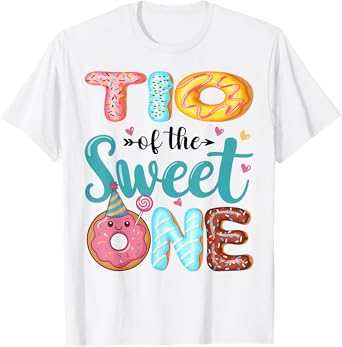 Tio Of The Sweet One 1st Birthday Girl Donut Party T-Shirt