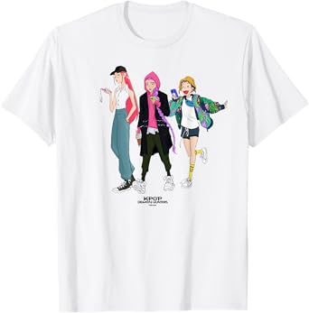 Kpop Demon Hunters HUNTR/X Girls Officially Licensed T-Shirt