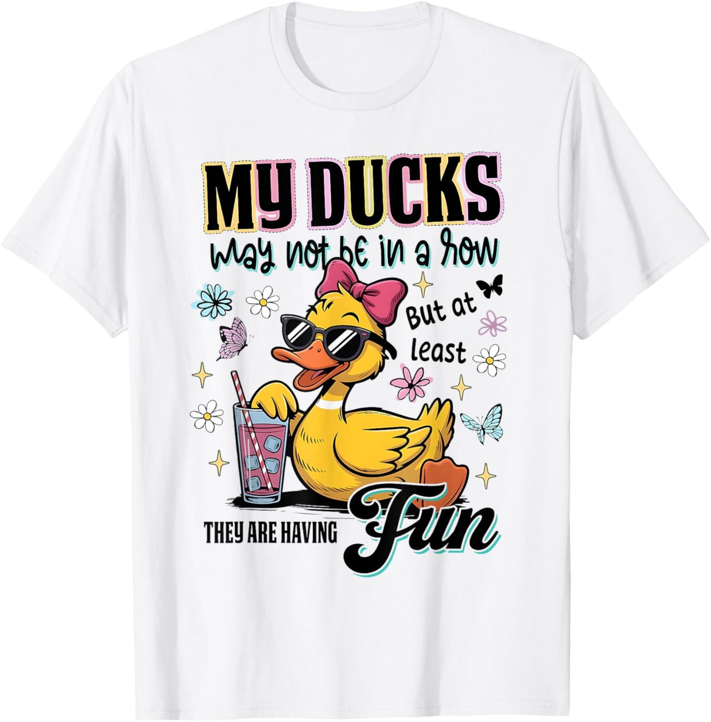 Silly Goose & Duck Teacher Funny Row Pun Tee | TeeBrew