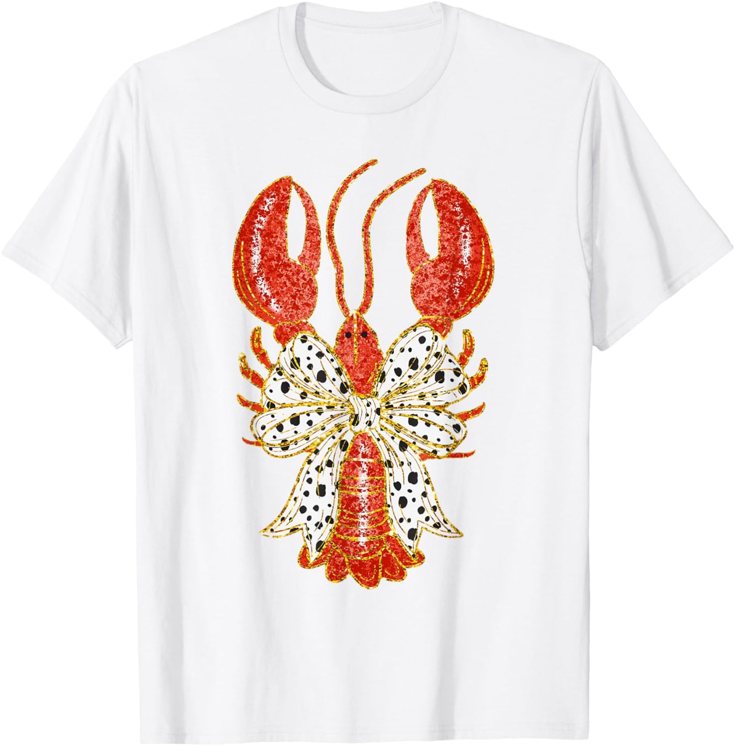 Cute Bow Coquette Crawfish Clean Girl Aesthetic Lobster T-Shirt