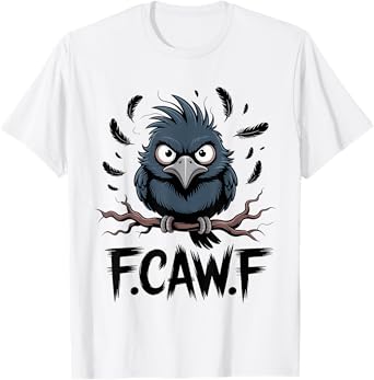F-Caw-F Raven Moon Gothic Halloween, Black Crow Bird Lover T-Shirt