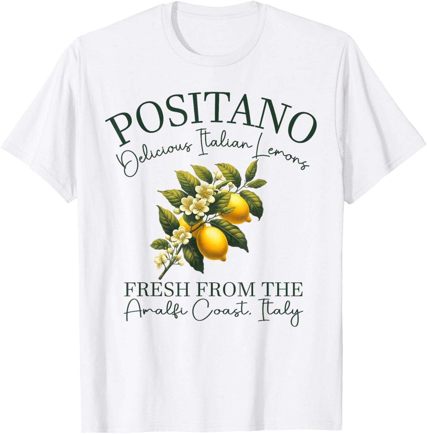 Amalfi Coast Italian Lemons Italian Town Summer T-Shirt
