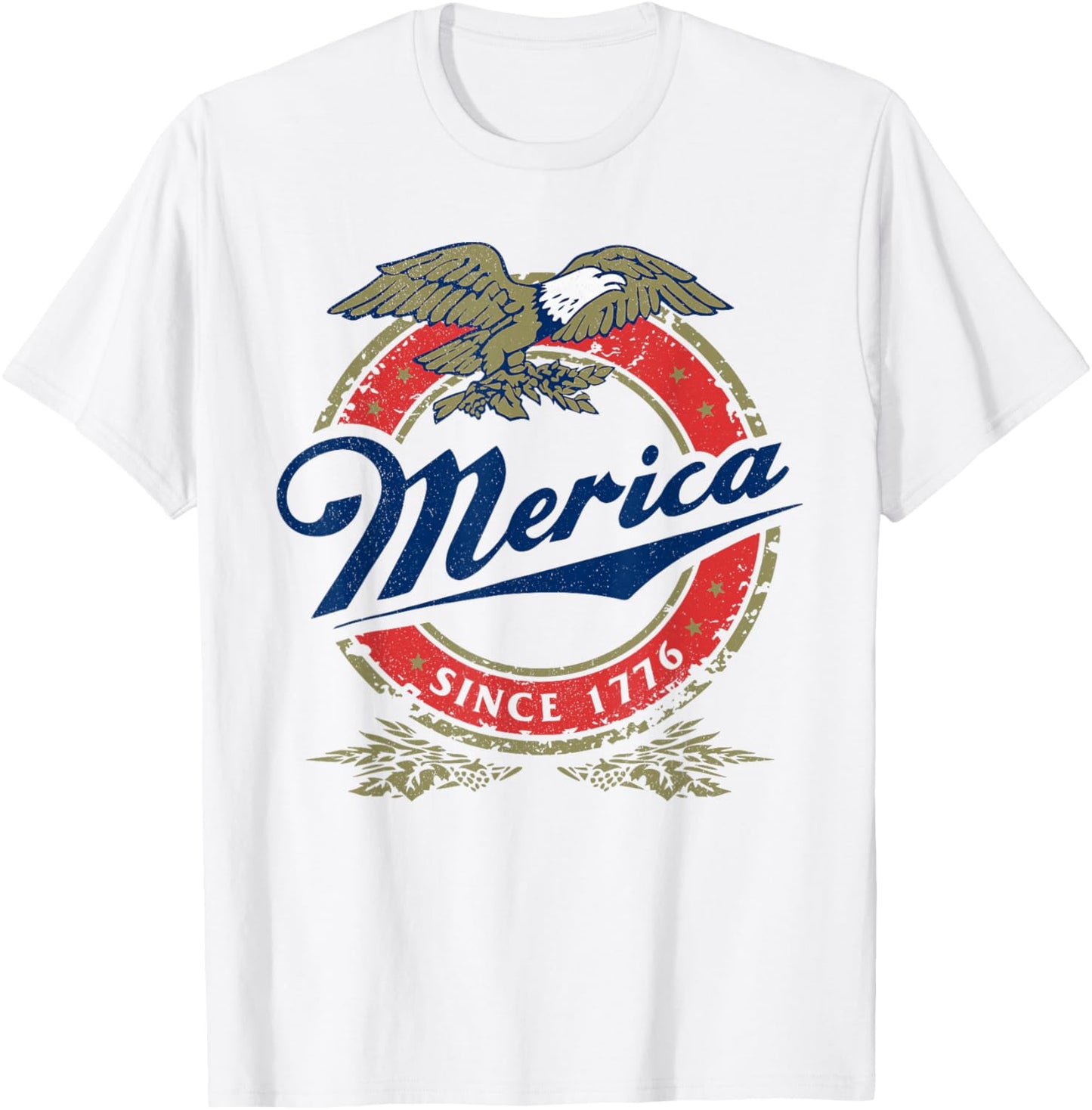 Retro Merica Eagle 4th Of July Funny Usa Men Women Kids T-shirt