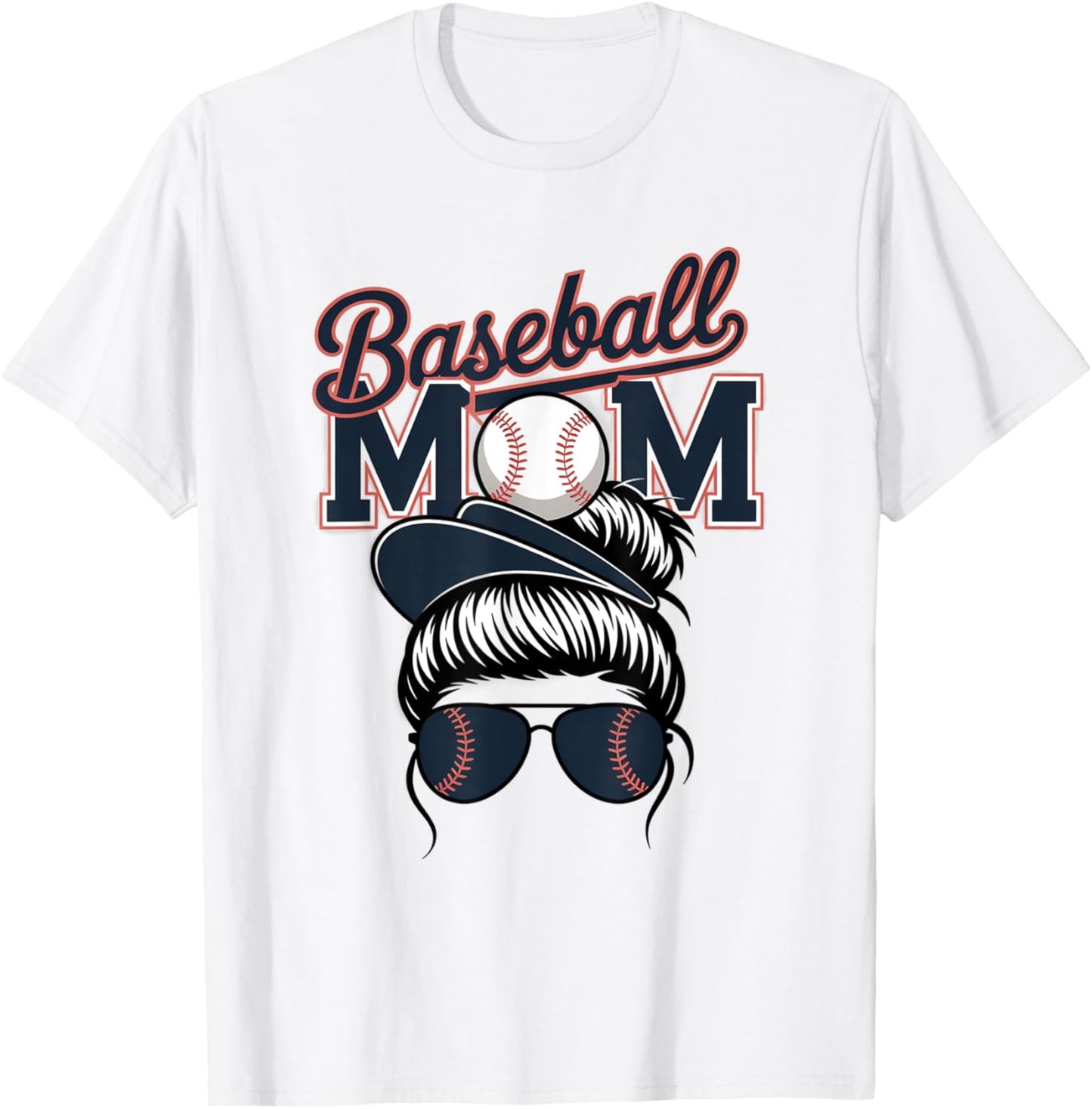 American Baseball Mom Mama T-Shirt