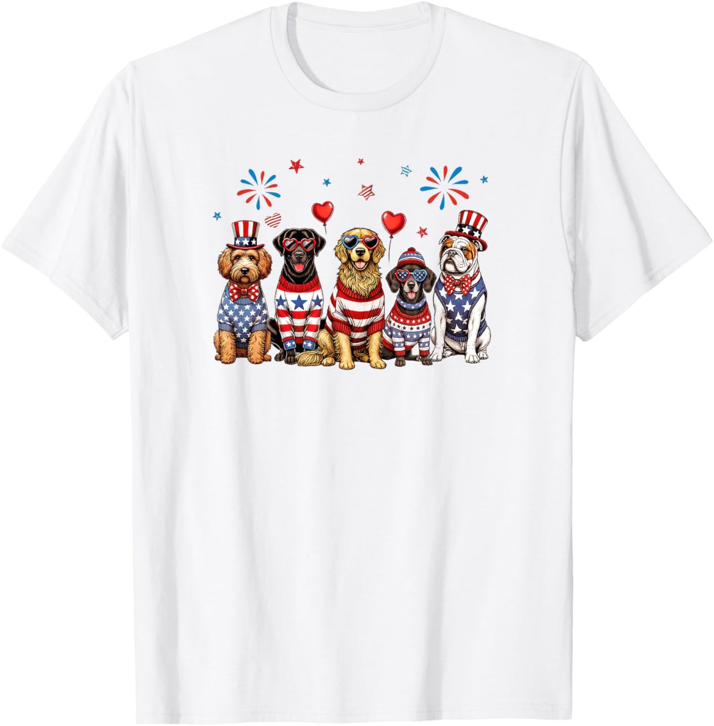 Patriotic Dogs T-Shirt