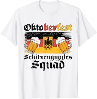 Oktoberfest Schitzengiggles Squad Gifts German Bavarian Men T-Shirt