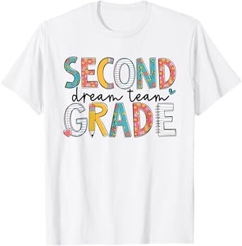 2nd Grade Dream Team Retro Back To School Teacher Student T-Shirt