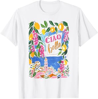 Italy Gift For Her Amalfi Coast Positano Lemons Aesthetic T-Shirt