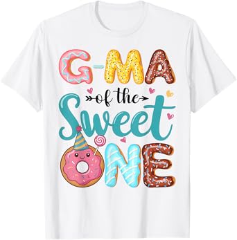 G-Ma Of The Sweet One 1st Birthday Girl Donut Party T-Shirt