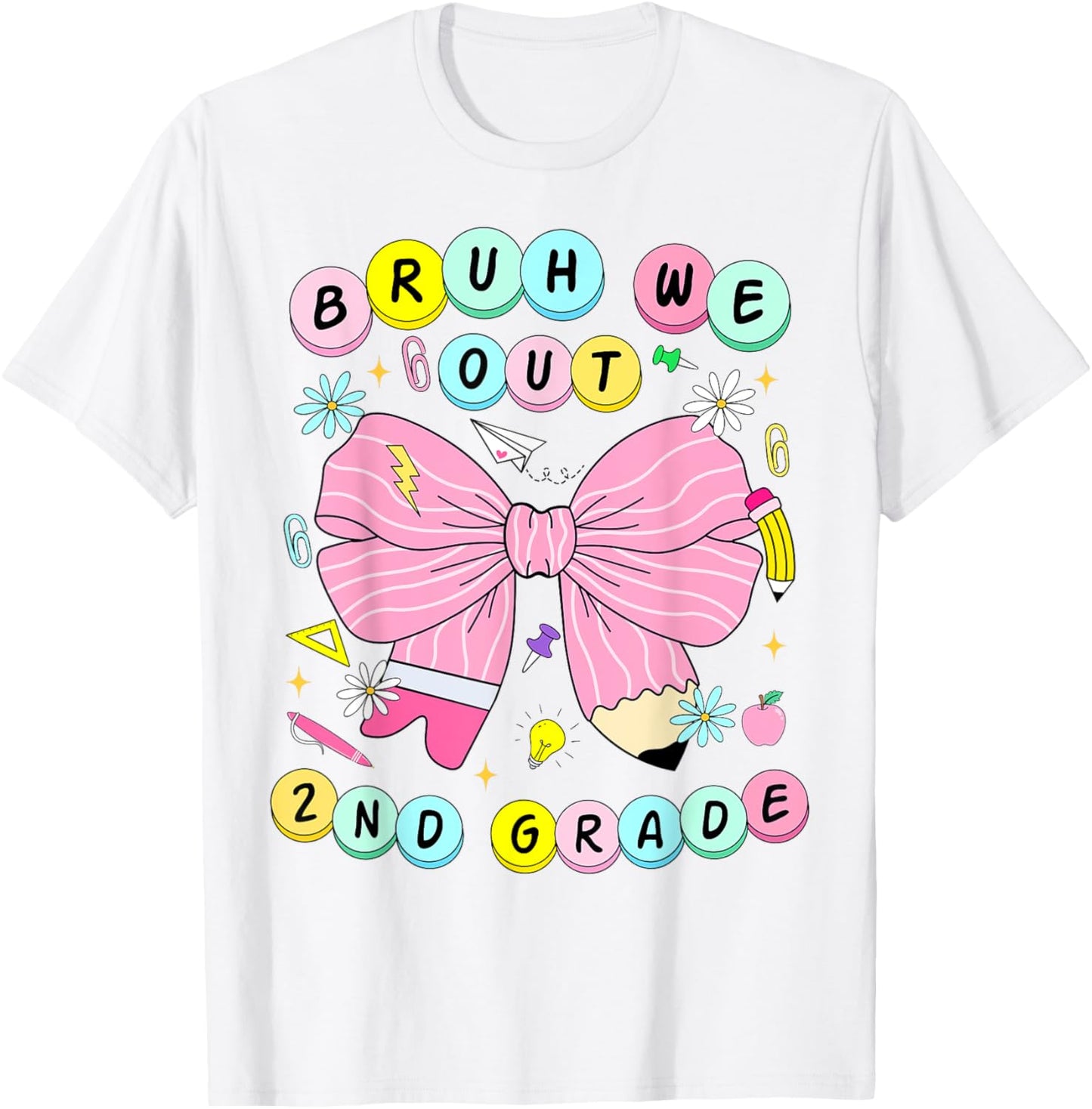 Bruh We Out 2nd Graders Second Grade Graduation Class 2025 T-Shirt
