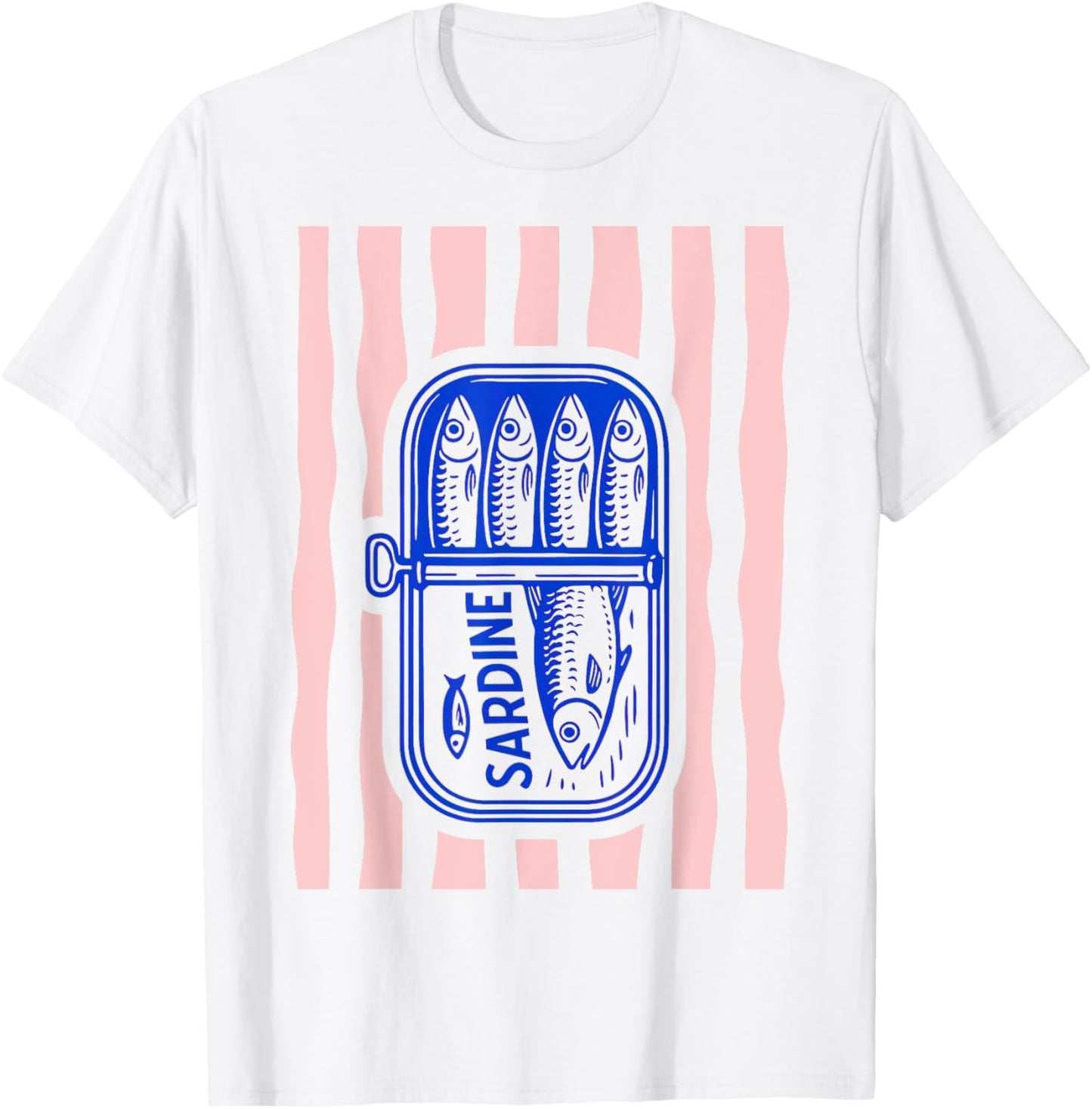 Les sardines fisherman aesthetic coastal sardine Tinned Fish T-Shirt